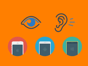 Smartphones en apps voor visueel en audiologisch beperkten