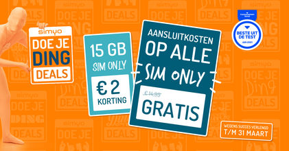 Simyo is wéér de beste mobiele provider!