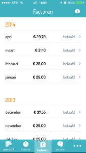 Simyo app facturen