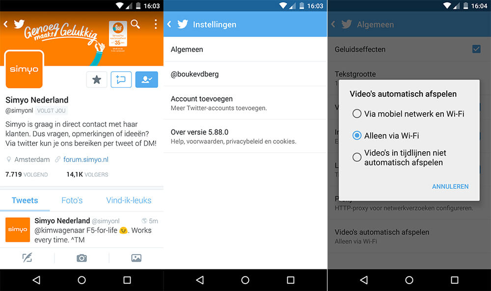 Android - Twitter