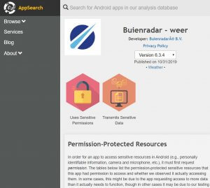 apps gegevens