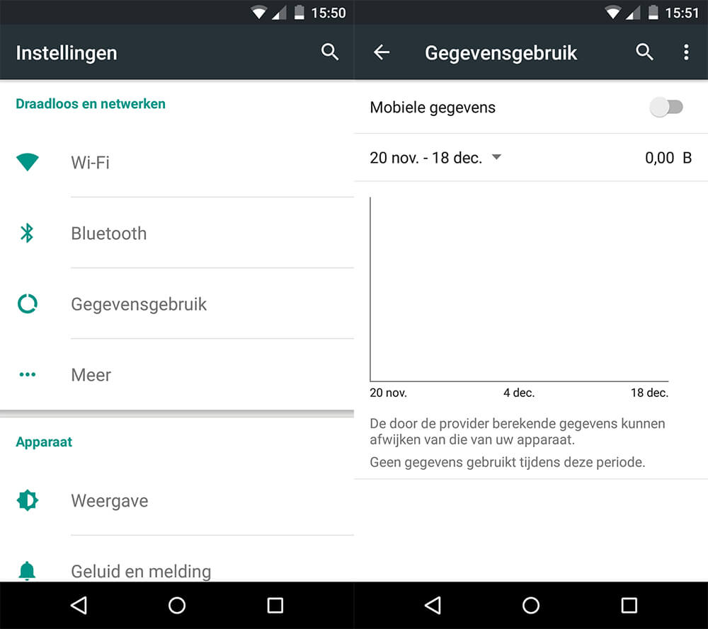 Android - Internet uitzetten