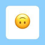 Teleurgesteld of gek emoji