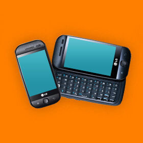 LG GW620 eerste android telefoon lg sim only simyo