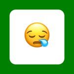 verkouden of traan emoji