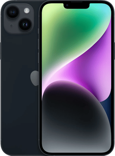 Apple iPhone 14 128 GB (refurbished) in zwart, voorkant