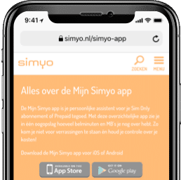 bekijk https://simyo.nl/app